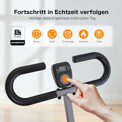 Niceday Squat Maschine für Zuhause – Bauch Beine Po Trainer klappbar & gelenkschonend – Kniebeugen Heimtrainer zum Formen & Straffen – Effektives Ganzkörpertraining – Squat Assist Row Rider