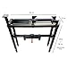 VKRP Enterprises Industrial Machinery Blacksmith Anvil Vise Base Stand with Adjustable legs and built-in Tool holder,Black