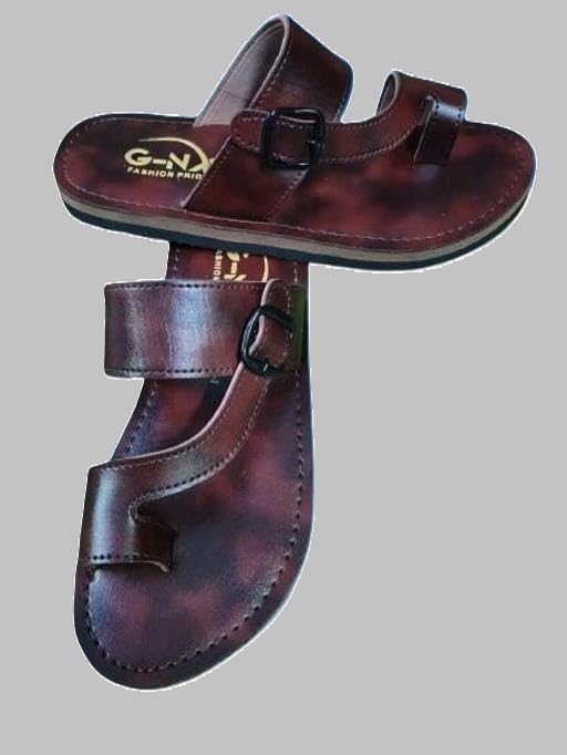 Image of Premium Look Mens Syntethic Slipper Sandal with Comfortable Fit Rubber Sole Construction