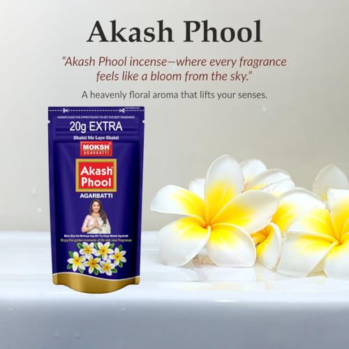Image of Moksh Agarbatti Combo Pack 8N - Saffron Sandal x3, Garden Rose x3 & Akash Phool x2 Fragrance - Made with Charcoal Powder, Sawdust, Bamboo Stick & Perfume - for Puja, Meditation & Serenity