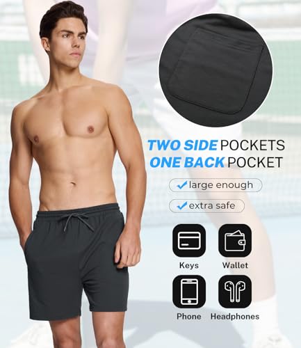 Image of BAMBOO COOL Men's Athletic Shorts, Quick Dry Running Workout with Pockets