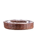 e-wicker24 Alles aus Weide Kosz ogrodowy z wikliny, pleciona doniczka na kwiaty, 3 sztuki w zestawie