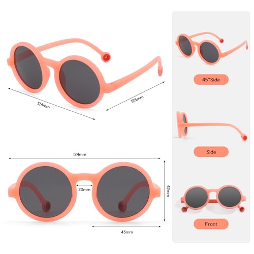 Image of EYEBUDDY Kids Toddler Sunglasses Age 2-4 /3-5 Boys Girls Polarized UV Protection Sun Glasses for Age 2-8
