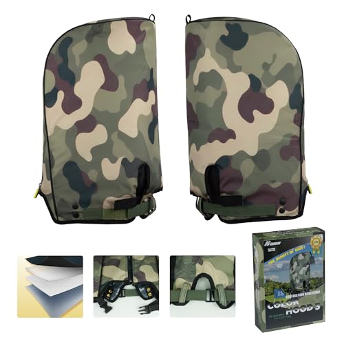 SANDIAN Golf Bag Rain Hood Cover, Waterproof 1260D Oxford Polyester, 12x20 Inches, TPU Coated with Padded Protection, [Camo]