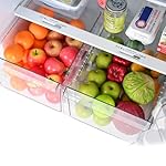 Kenmore 30 in. 18.2 cu. ft. Capacity Refrigerator/Freezer with Adjustable Glass Shelving, Humidity Control Crispers, Gallon Door Bins, ENERGY STAR Certified, Fingerprint Resistant Stainless Steel - Image 5