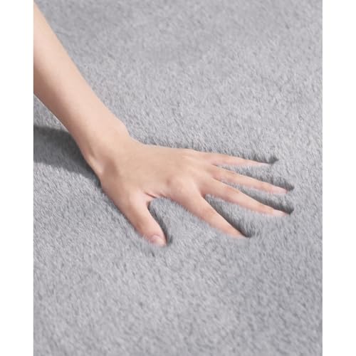 Yting Emberich �ƒ�p�V���v���ȒP�F�̃E�T�M�і͗l�J�[�y�b�g�B���r���O���[���E�Q���E�x�b�h�T�C�h�p�̌���J�[�y�b�g�ŁA��G�肪�ӂ�ӂ�Ə_�炩���􂦂�A�h�� (�O���[,70*100cm)
