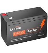 LiPo4 リン酸鉄リチウムイオンバッテリー　12V Amazon | LiTime 12V6Ahリン酸鉄リチウムイオンバッテリー 4000