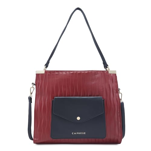 Image of Caprese Shyla Hobo Bag, Large | Self Designed Shoulder Bag for Women with Easy Front Access Pocket | Secure Top Zip | Perfect for Casual & Daily Use