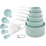 Measuring Cups and Spoons Set, 10-Piece, mint...