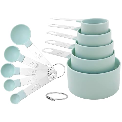 Measuring Cups and Spoons Set, 10-Piece Stackable...