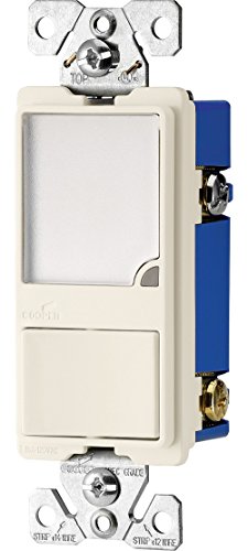 Eaton 7738La-Box Wiring Night Switch, 120 Vac, 1 W, 15 A, 1 Poles, Led, 50000 Hr, Thermoplastic, Light, Almond #TOP17