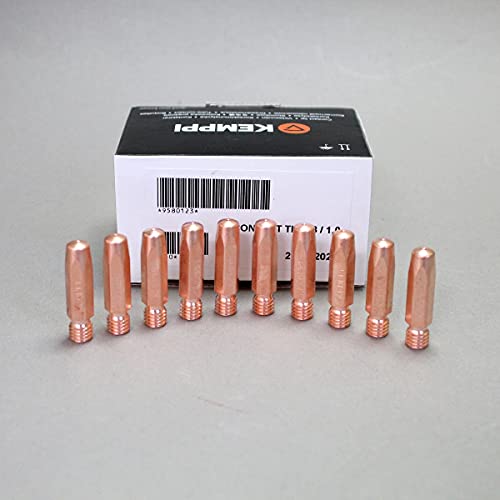 10 Stk. Kemppi Stromdüse M8 1,0/1,2 Fe/Ss für PMT und FE Serie 9580123/9580124 (Stahl, 1,0mm) Cover