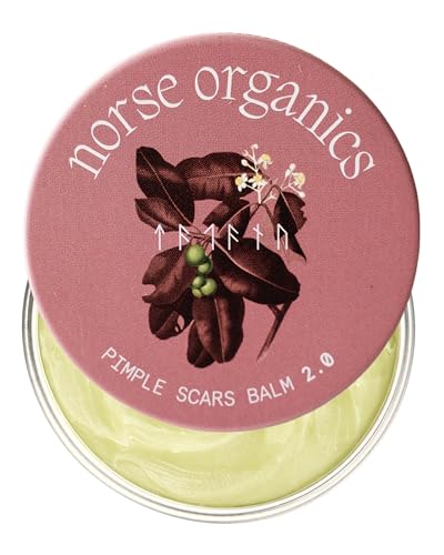 Norse Organics Pimple Scars Balm 2.0 | Botanical Body Balm with Arctic Herbs & Beeswax | Comfrey Arnica & Sea Buckthorn | Restores & Smooths Skin | 1 oz