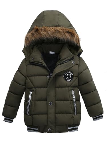 Odziezet Abrigo Niños Niña Invierno Esquí de Nieve Acolchado Plumas Unisex Bebé 4-5 años