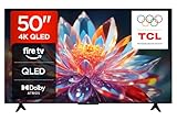 TCL 50T6C 50'' QLED TV 4K HDR, FireTV (SmartTV con Dolby Vision e Atmos, HDR10+, Premi e Chiedi ad Alexa)