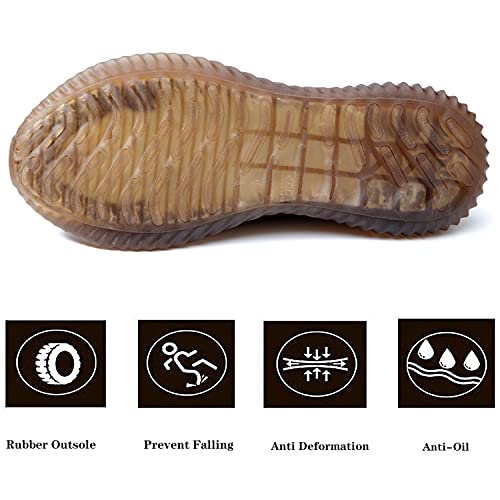 Image of Drecage Steel Toe Safety Shoes for Women Men Work Shoes Industrial & Construction Sneakers Puncture Proof Lightweight Working Shoes