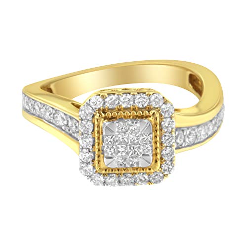 Haus of Brilliance 10KT Yellow Gold Diamond Cocktail Ring (5/8 cttw, H-I Color, SI2-I1 Clarity)