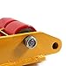 Heavy Duty Machine Dolly Skate, Furniture Dolly Machinery Roller Mover Cargo Trolley 6 Ton 13200lb, w/Steel Rollers Cap 360 Degree Rotation,Yellow