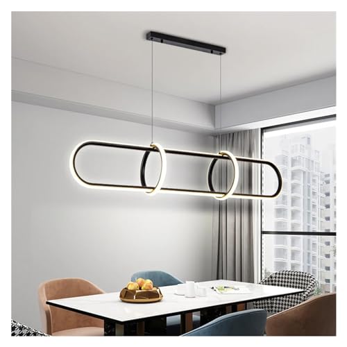 Lustre LED cuisine moderne réglable avec télécommande pour escalier et salon - 4