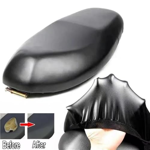 Funda para asiento de motocicleta cojín cuero PU transpirable protector solar universal 3