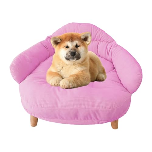Hundestuhl – Haustiersofa | Eckhundebett | Sofas und Stühle für Hunde | Hundesofabett | Abnehmbare Couch Hundebett Hundesofa Couch | Weicher Haustiercouchstuhl, atmungsaktives Katzennestbett für das W