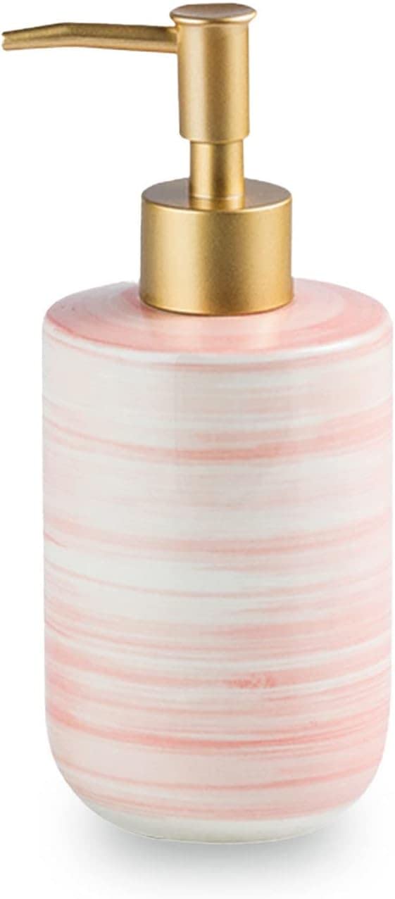 soap dispenser, Soap Dispenser,Gradient Design With Pump, Refillable Lotion For Bathroom Vanity Countertop, Ceramic Shampoo