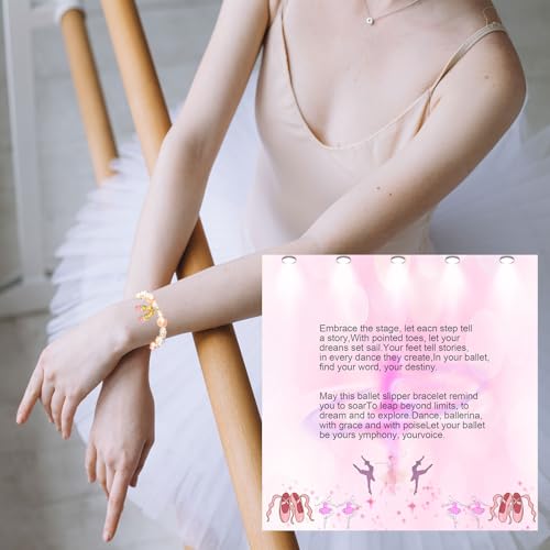 Dance Recital Gifts for Girls, Bracelet with Dancing Girl Charm Dance Bracelet for Dance Lover Team Ballet Ballerina Gift Dance Competition Gifts for Dance Lover Ballet Friends Mate4