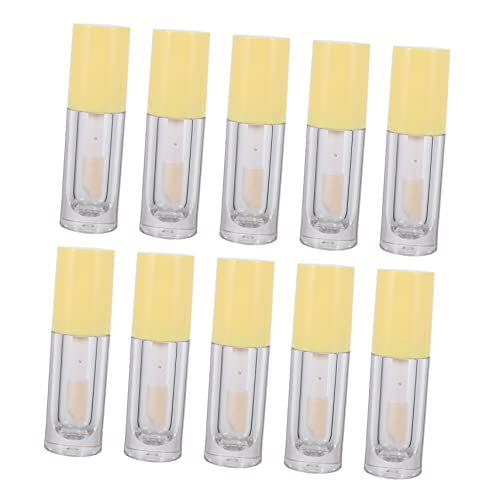 iplusmile 10 piezas Tubos Vacíos para Bálsamo Labial Botellas Transparentes para Brillo Labial y Rubor Líquido Recargables y Resistentes para y Creación de Cosméticos Caseros