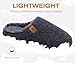 KuaiLu Zapatillas Casa Hombre Invierno Forro de Felpa Pantuflas Caliente Confort Espuma de Memoria Caballero Zapatos Memory Foam Slippers Antideslizante Suela Gris Tamaño 45 Imagen de KuaiLu Zapatillas Casa Hombre Invierno Forro de Felpa Pantuflas Caliente Confort Espuma de Memoria Caballero Zapatos Memory Foam Slippers Antideslizante Suela Gris Tamaño 45