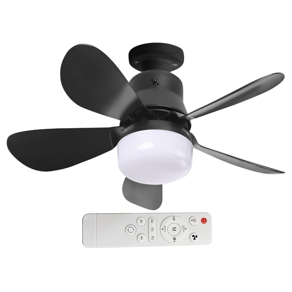 KOBONA 30W Ceiling Fan LED Lamp Remote Control Chandelier Ceiling Fan 3 Speeds Indoor Ceiling Fan Light Dimmable for Bedroom Living Room Kitchen