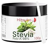 Poudre de Stévia Ultra Concentrée (100g) | RebA 98 Pur à 98% | 470x Plus Sucrant que le Sucre