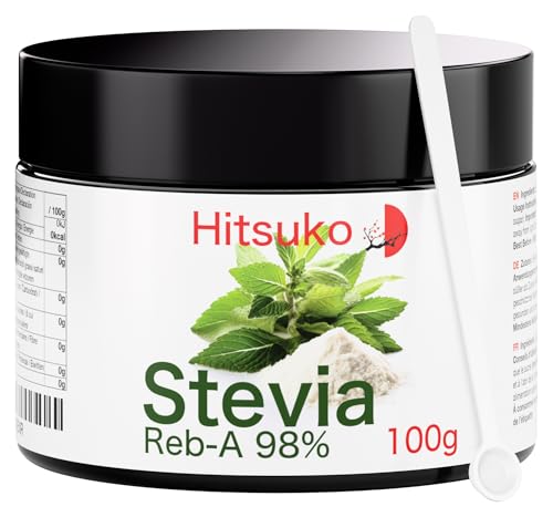 Polvo de Stevia Ultra-Concentrada (100g) | RebA-98 Puro al 98% | 470x Más Dulce que el Azúcar