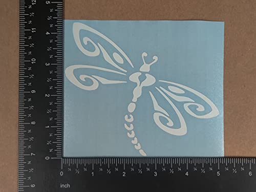 Image of Dragonfly Decals 4 Pack (White, Large ~5 inch)