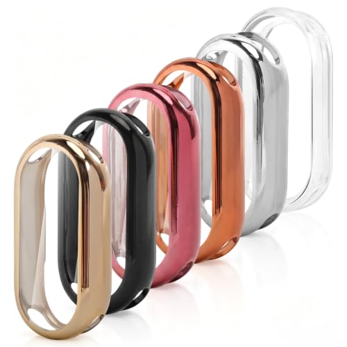 6 Stück Xiaomi Smart Band 10 Hülle, Mi Band 10 Schutzhülle, TPU Hülle