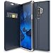 Produktbild Verco Handyhülle für Galaxy S9 Plus, Premium Handy Flip Cover für Samsung Galaxy S9 Plus Hülle [integr. Magnet] Book Case PU Leder Tasche, Blau