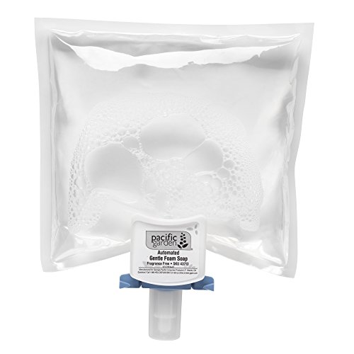 Pacific Garden Automated Gentle Foam Soap Dispenser Refill by GP PRO (Georgia-Pacific), Dye and Fragrance Free, 43713, 1200 mL Per Refill, 4 Refills Per Case