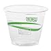 ECO PRODUCTS GreenStripe Clear Compostable 9oz PLA Plastic Cups, Pack of 50, Disposable Renewable Plant-Based Cold Cups, for Cold Drinks & Snacks, BPI Certified, ASTM Compliant. 9