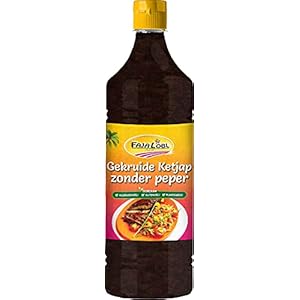 Faja Lobi Gekruide Ketjap zonder peper 1 L