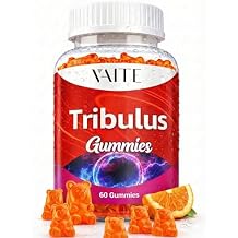 VAITE Tribulus Terrestris Gummies 1000 mg 60 Chewable Gummies Vegan, Sugar-Free, Gluten-Free, Non-GMO Plant-Based Daily Formula No Water Needed Easy-to-Take Supplement Format