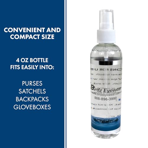 Birdz Eyewear Amazing Eyeglasses Sunglasses Lens Cleaning Spray 4 oz Spray Bottle - Thumbnail 3