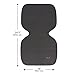 Evenflo Undermat Seat Protector for Car Seats and Boosters, Dual-Sided, Non-Slip Materials, Black