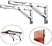 2X Heavy Duty 316 Stainless Steel Shelf-Bracket Bench Table Folding Shelf or Bracket, Max. Load 550lbs (Long Release arm)