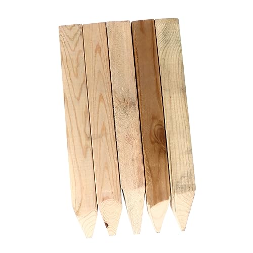 VANZACK 5piezas Estacas De Madera para Medición De Construcción Soporte para Vallas De Jardín Estacas para Bordes De Tierra Precisas para Césped y Paisajismo Marcado Fácil