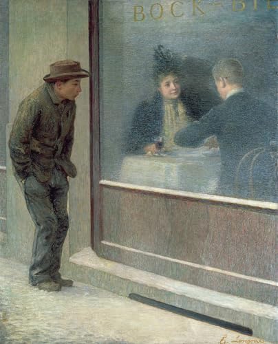 Tableaux Peinture sur Toile Emilio Longoni Reflets d'un homme affamé 60x90cm
