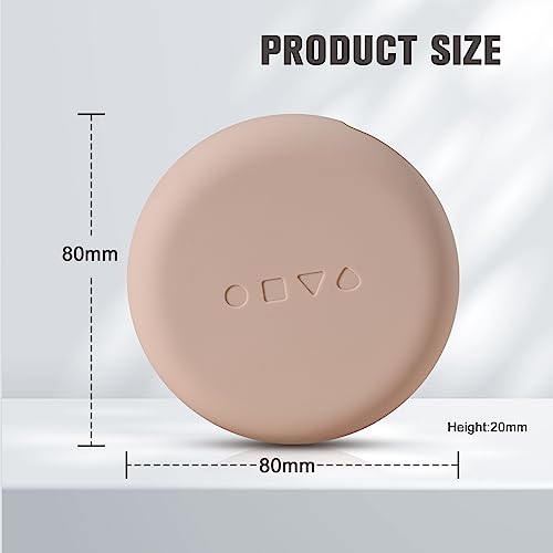 Feryes Silicone Powder Puff Holder - Soft, Skin-Friendly Makeup Puff Case, Beauty Blender Storage For Travel -Khaki （1 Pcs） #TOP6