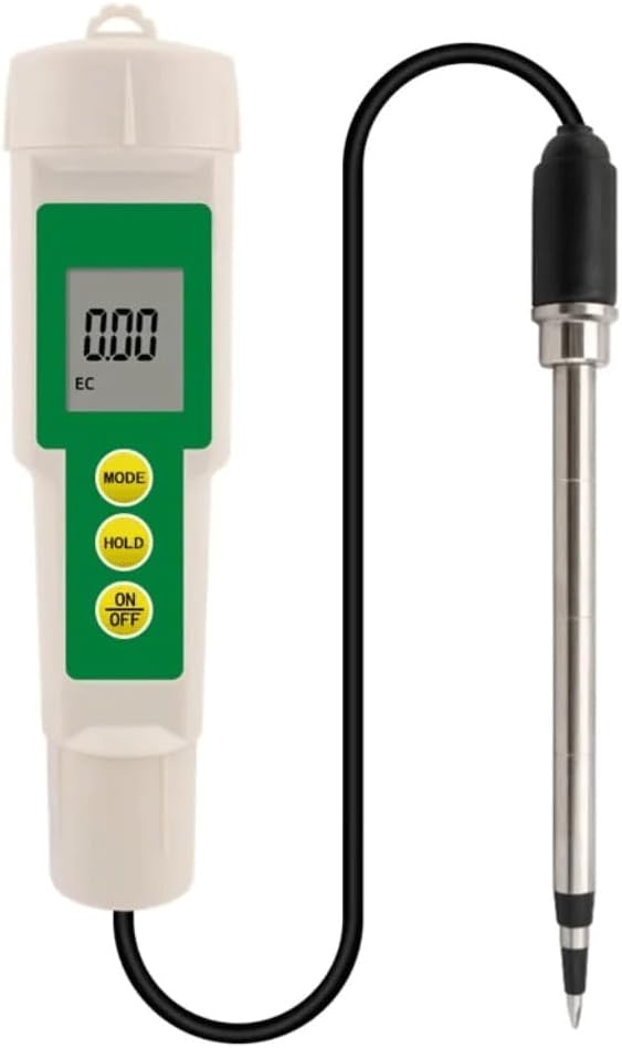 Digital Soil Tester with Probe, Soil Temperature and Conductivity Tester, Garden Plants