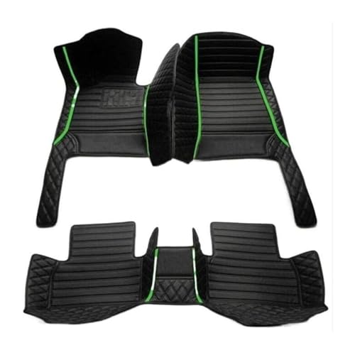 フロアマット に適合する マツダ に適合する MX-30 2020 2021 2022 2023 2024 2025 2026 フルセット カーフロアマット インテリアアクセサリー(Striped Black Green)