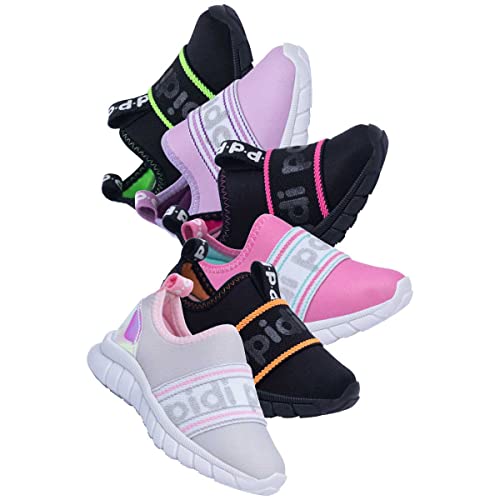 Tenis Casual Infantil Nº 20 ao 27 Menina Menino Moda Calce Fácil 11.59 (Preto/Pink, BR, Criança de 1