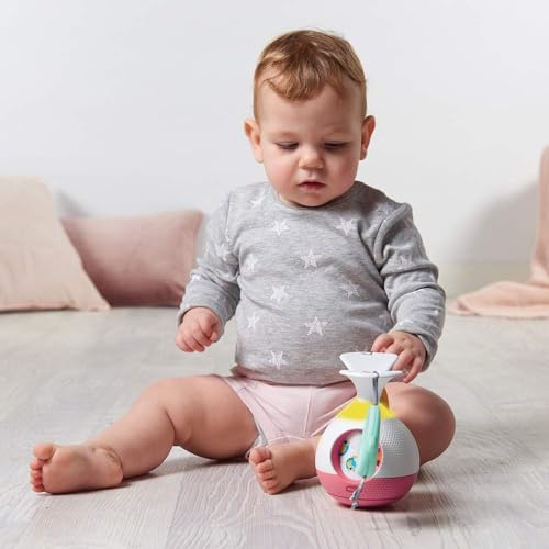 Tiny Love Tummy Time 2 w 1 karuzela muzyczna ze światełkami 360°, 0+ miesięcy, przenośna karuzela dla niemowląt, zabawka muzyczna, 3 tryby muzyki i dźwięków, Tiny Princess Tales