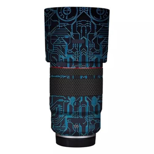 Autocollant Canon RF135mm F1.8 bleu circuit pour shooting